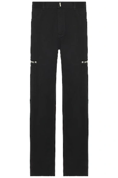Shop Givenchy Loose Fit Cargo Pocket Pants In Black