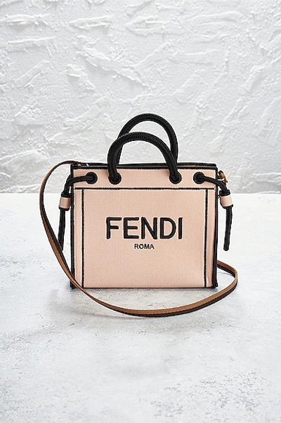 Pre-owned Fendi Roma Canvas Two Way Bag In Multi