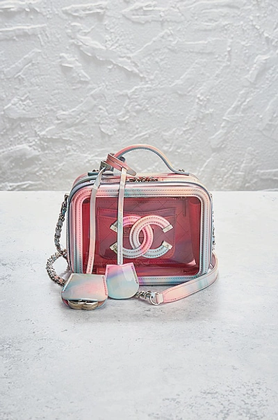 Pre-owned Chanel Pvc Vanity Bag In Pink