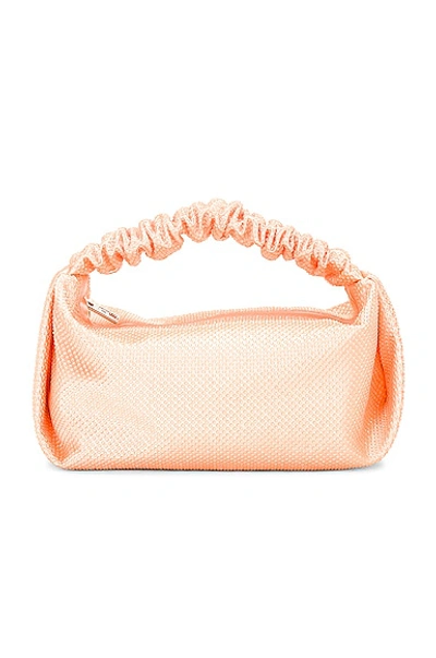 Shop Alexander Wang Mini Scrunchie Bag In Faded Neon Orange
