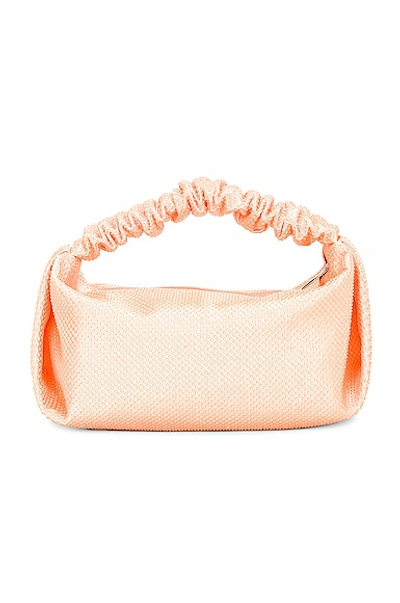 Shop Alexander Wang Mini Scrunchie Bag In Faded Neon Orange