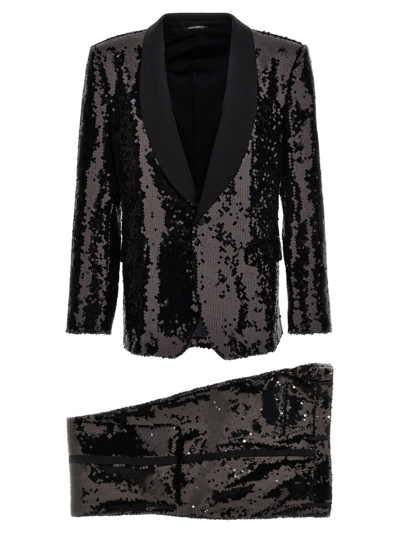 Shop Dolce & Gabbana Sequin In Black
