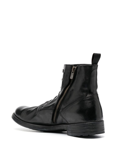 Shop Officine Creative Hive Leather Ankle Boots In Black