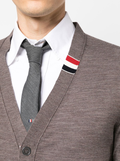 Thom Browne Button-up Cardigan In Brown