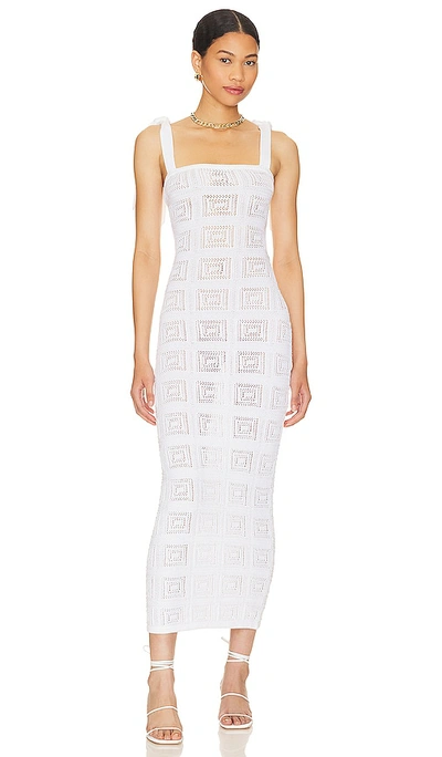 Tularosa Keani Open Back Dress In Ivory
