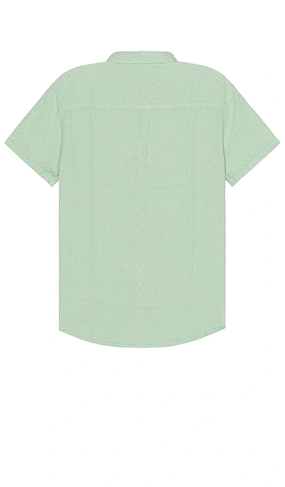 Shop Marine Layer Theo Textured Shirt In Silt Green