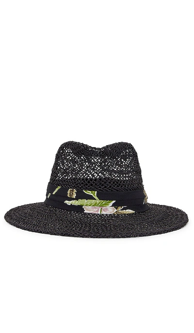 Shop Brixton Aloha Straw Hat In Black