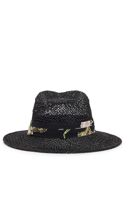 Shop Brixton Aloha Straw Hat In Black