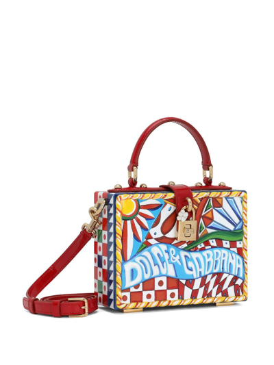 Shop Dolce & Gabbana Dolce Box Carretto-print Tote Bag In 8i328