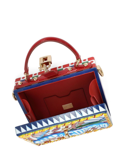 Shop Dolce & Gabbana Dolce Box Carretto-print Tote Bag In 8i328