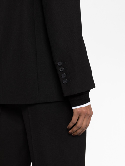 Totême Fitted Blazer With Single Button And Vents In Black
