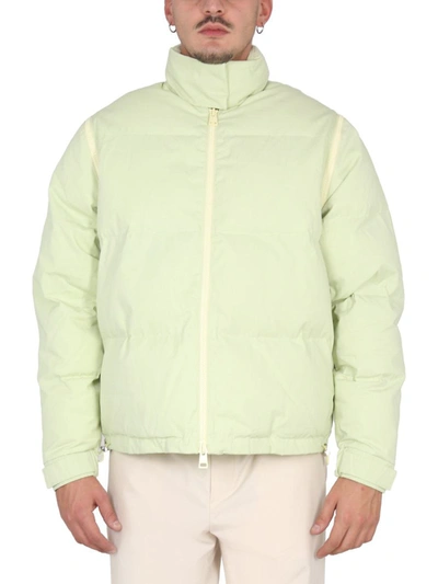 Shop Sunnei Jacket With Zip In Green