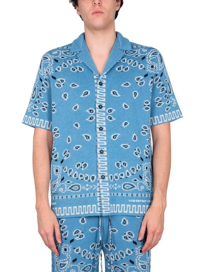 Shop Alanui Jacquard Shirt In Blue