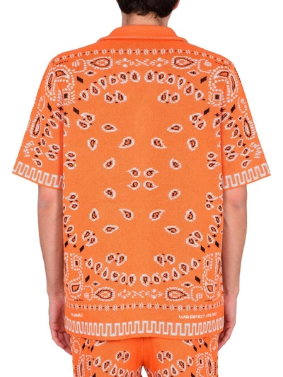 Shop Alanui Jacquard Shirt In Orange