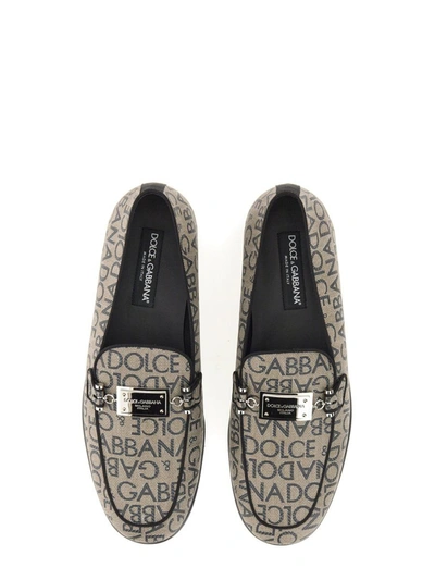 Shop Dolce & Gabbana Jacquard Slipper In Multicolor