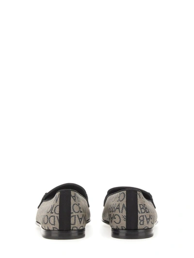 Shop Dolce & Gabbana Jacquard Slipper In Multicolor