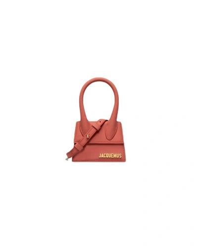 Shop Jacquemus Handbags In Dark Red