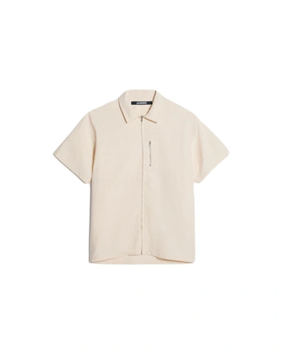 Shop Jacquemus Shirts In Offwhite