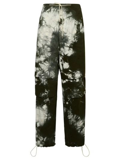 Shop Darkpark Daisy Jeans In Green And White Cotton