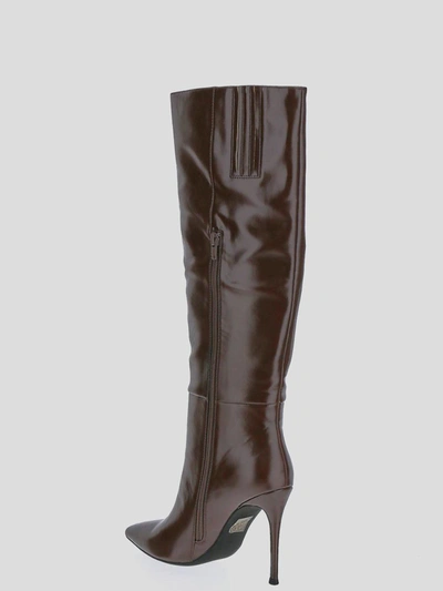 Shop Jeffrey Campbell Boots In <p> Boots In Brown Leather With High Heel