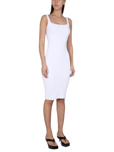 Shop Alexander Wang T Alexander Wang Jersey Jacquard Slip Dress In White