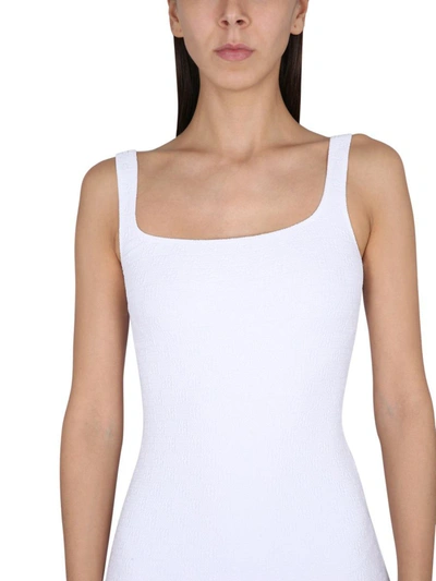 Shop Alexander Wang T Alexander Wang Jersey Jacquard Slip Dress In White