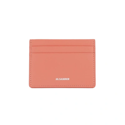Jil Sander Credit Card Holder Smallleathergoods In Pink &