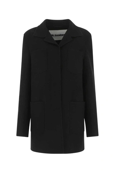 Shop Jil Sander Jackets And Vests In Black