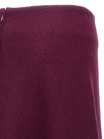 Shop Jil Sander Wool Skirt In Purple