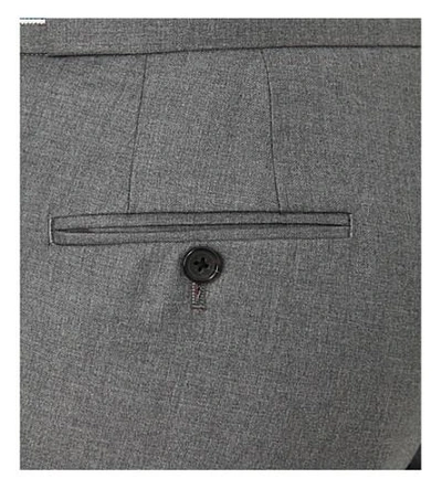 Shop Thom Browne Slim-fit Wool Trousers In Charcoal