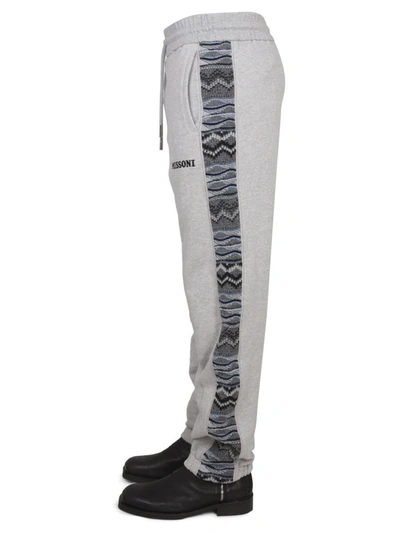 Shop Missoni Sport Joggers With Logo In Grey