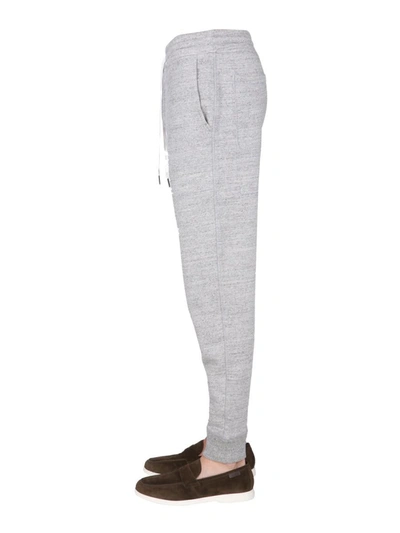 Tom Ford Heathered Grey Jogging Pants In Grey