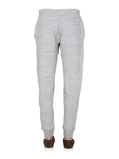 Tom Ford Heathered Grey Jogging Pants In Grey