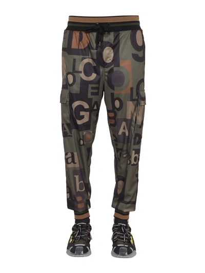 Shop Dolce & Gabbana Jogging Pants In Green