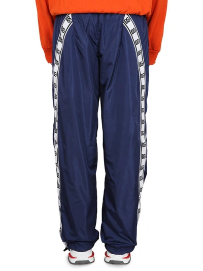 Shop Dolce & Gabbana Jogging Pants With Logo In Blue