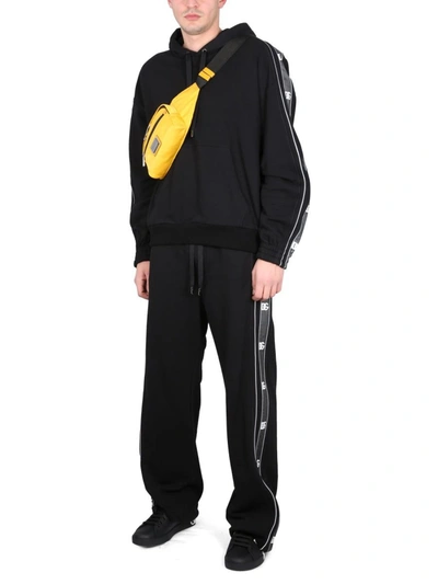 Shop Dolce & Gabbana Jogging Pants With Logo Bands In Black