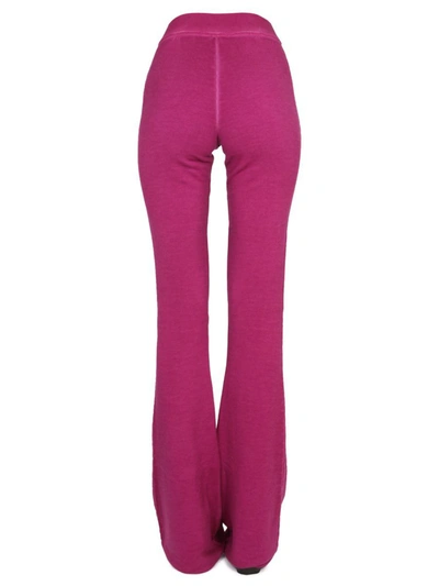 Shop Dsquared2 Jogging Pants With Logo Print In Purple