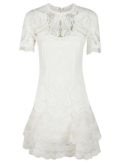 Shop Jonathan Simkhai Simkhai Paislee Crepe Mini Dress In White
