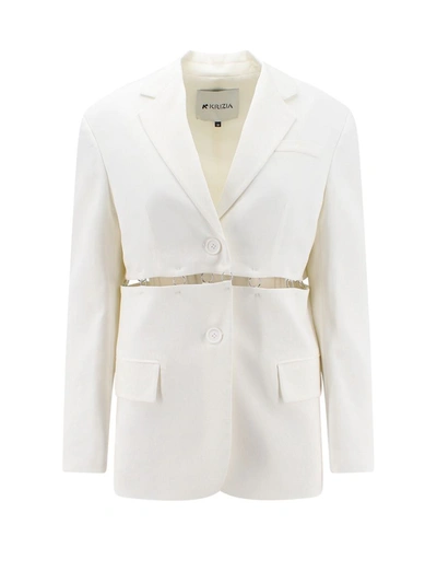 Shop K Krizia Blazer In White