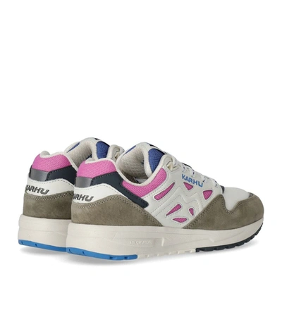 Shop Karhu Legacy 96 Pink Grey Sneaker In White