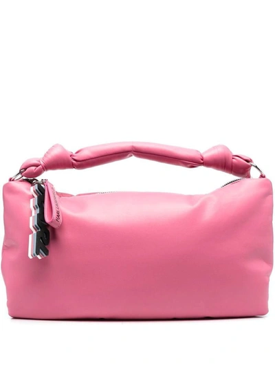 Shop Karl Lagerfeld Handbags In Pink