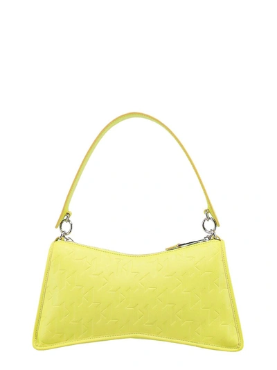 Shop Karl Lagerfeld Shoulder Bag In Yellow