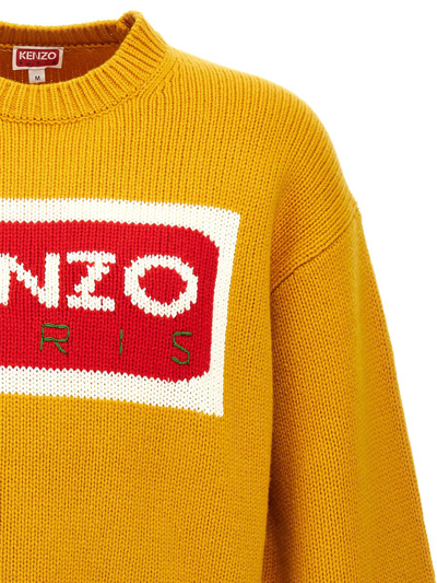 Shop Kenzo 'tricolor  Paris' Sweater In Yellow