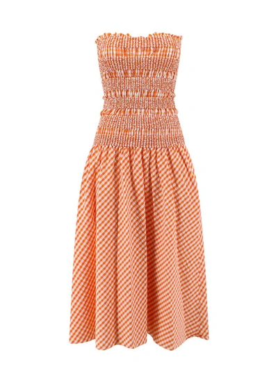 Shop Kenzo Paris Dress In Orange