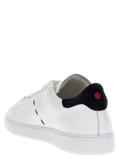 Shop Kiton Low Sneakers In White