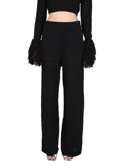 Shop Rotate Birger Christensen Rotate Knit Pants In Black