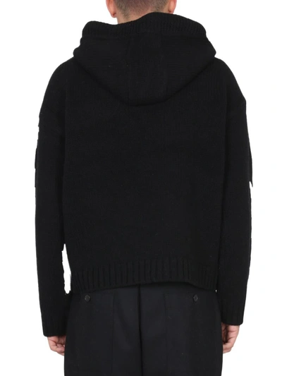 Shop Jw Anderson J.w. Anderson Knit Sweatshirt With Logo Unisex In Black