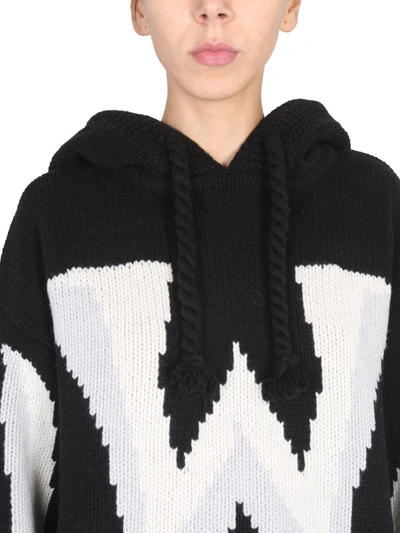 Shop Jw Anderson J.w. Anderson Knit Sweatshirt With Logo Unisex In Black