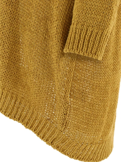 Shop Roberto Collina Knitted Open Cardigan In Brown