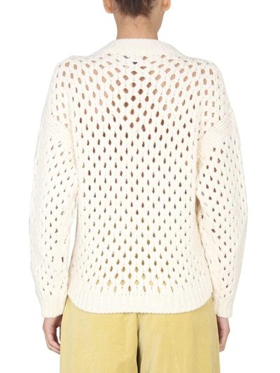 Shop Alysi Knitted Shirt In Beige